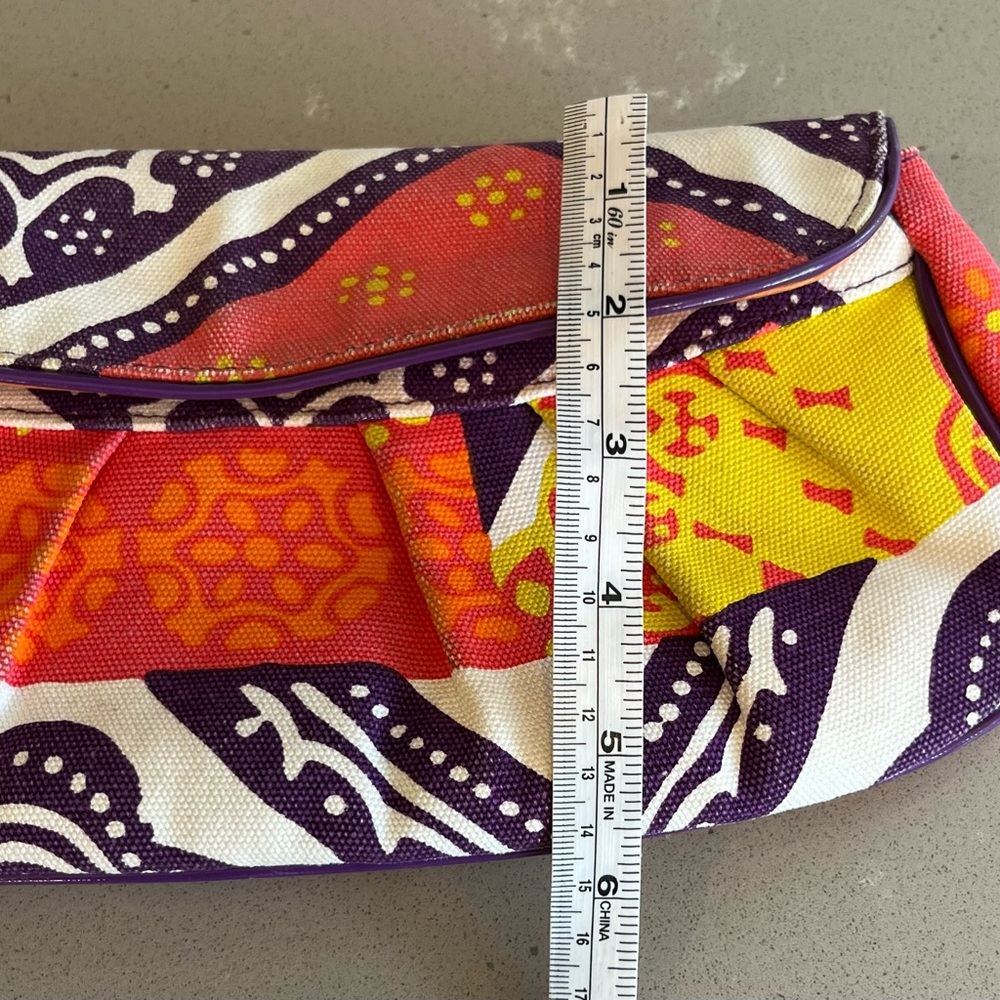 Trina Turk Multicolor Floral Cellphone Clutch Purse - Picture 12 of 13